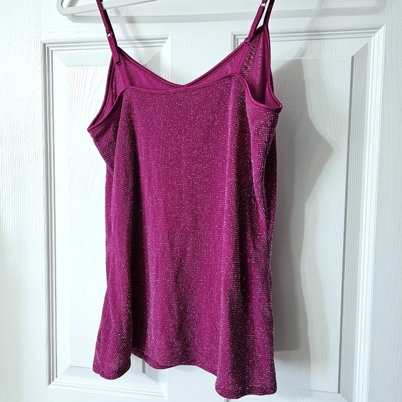 Express Metallic V-Neck Cami Tank Top - Size M - Picture 5 of 10